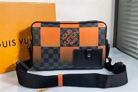 orange lv bag mens